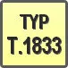 Piktogram - Typ: T.1833